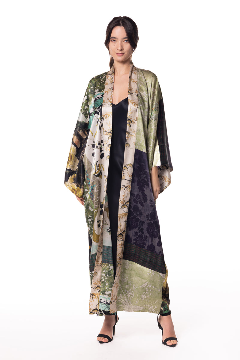 Christine Silk Long Robe - Made in Canada