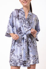 Christine Silk Short Robe - Made in Canada