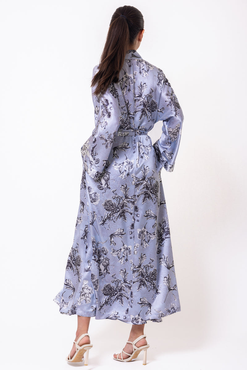 Christine Silk Long Robe - Made in Canada