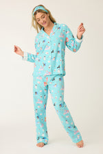 PJ Salvage Set-Turquoise
