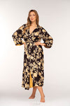 Long Robe - Black and Gold