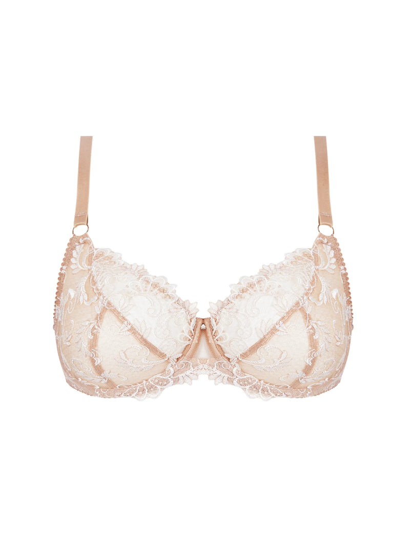 Lise Charmel-Dressing Floral Tulip Cup Bra- Nude