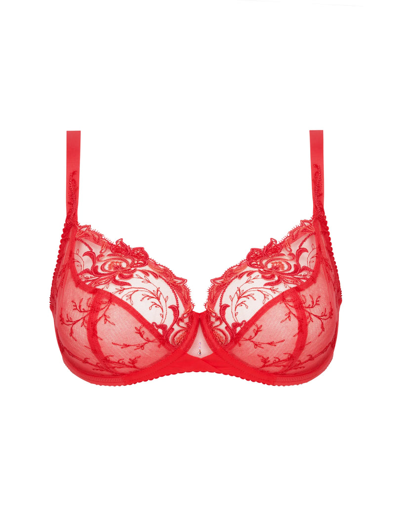 Lise Charmel Half Cup Bra-Beauty Source-Coral