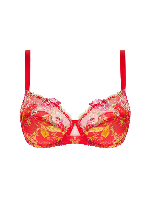 Lise Charmel Half Cup Bra-Ruby Drill- Red