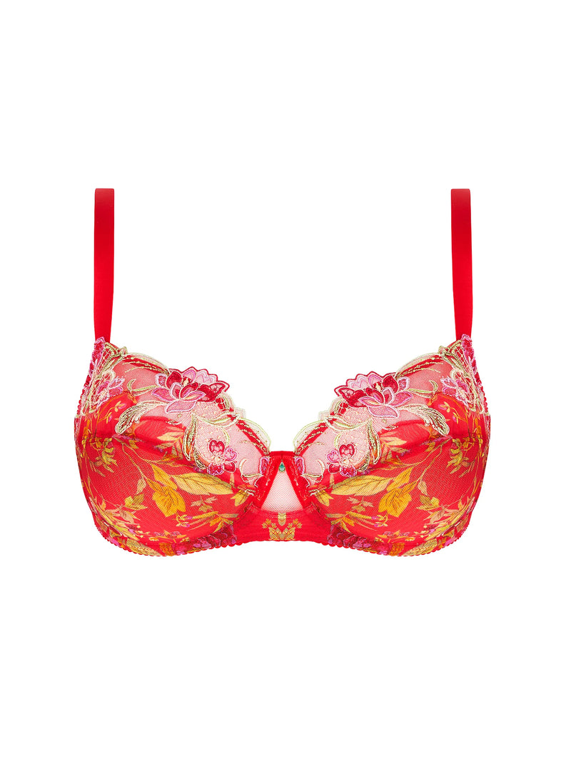Lise Charmel Half Cup Bra-Ruby Drill- Red