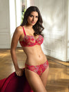 Lise Charmel Half Cup Bra-Ruby Drill- Red