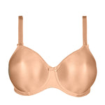 Prima Donna Seamless Non Padded Bra-Satin-Black , Nude