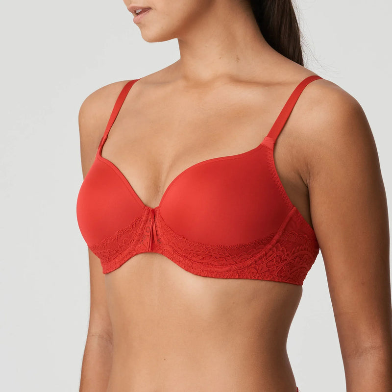 Prima Donna Twist-Padded Bra Heart Shape-I Do-Scarlet