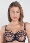 Full Cup Bra-Perla- Cream, Black
