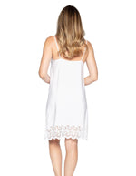 Cyberjammies Embroidered Strappy Chemise - White