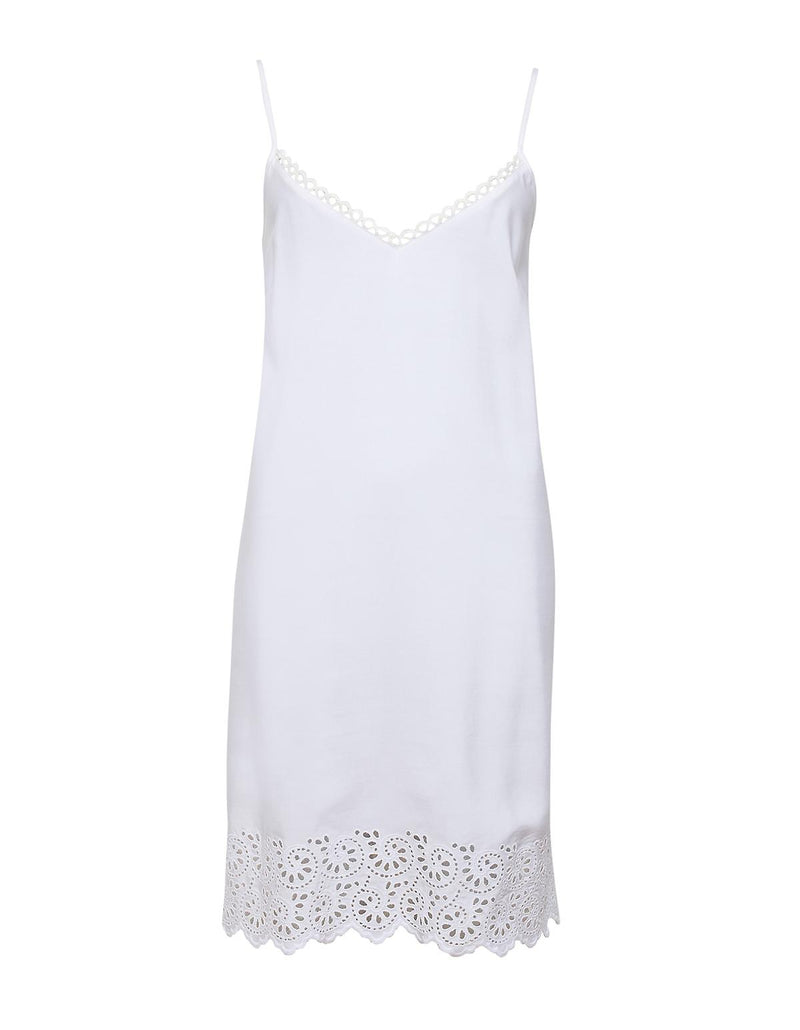 Cyberjammies Embroidered Strappy Chemise - White