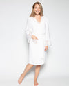 Cyberjammies Embroidered Short Dressing Gown - White