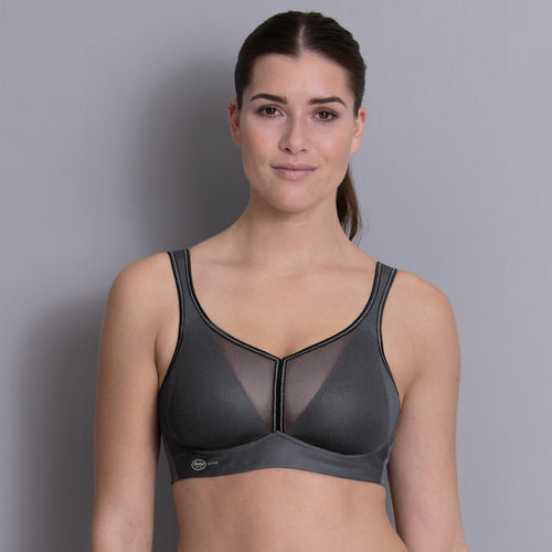 Anita Air Control Sports Bra with Padded Cups - Anthracite